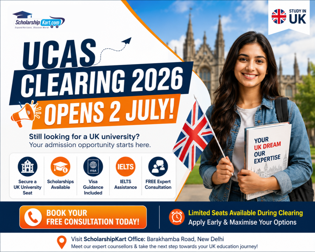 UCAS Clearing 2026 | Scholarshipkart